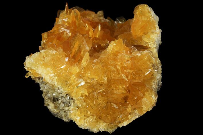 Orange Selenite Crystal Cluster (Fluorescent) - Peru #102169